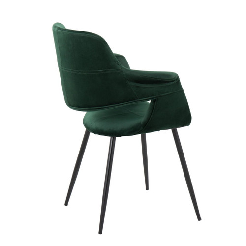 Vintage Flair - Chair (Set of 2) - Black And Green