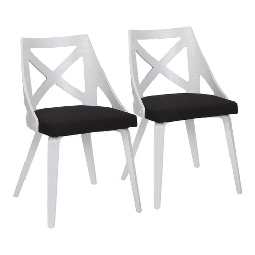 Charlotte - Farmhouse Chair (Set of 2) - White Textured Wood