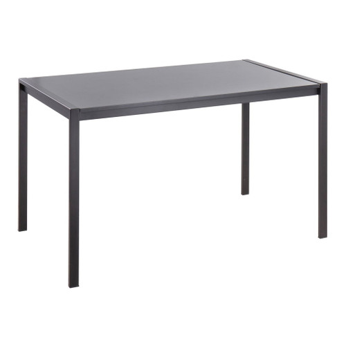 Fuji - Contemporary Dining Table - Black Metal