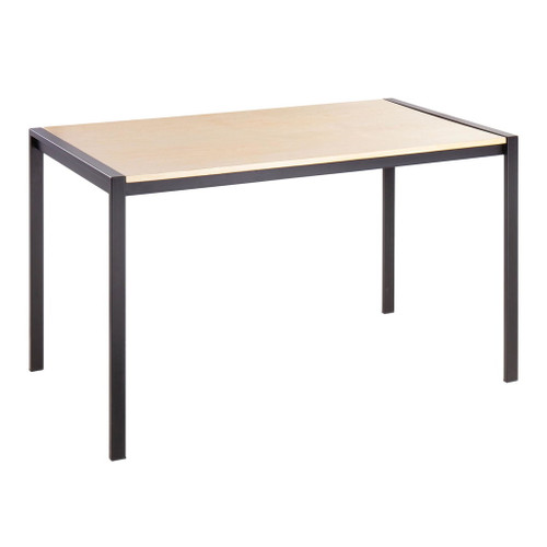Fuji - Contemporary Dining Table - Black Metal