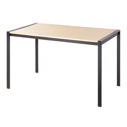 Fuji - Contemporary Dining Table - Black Metal