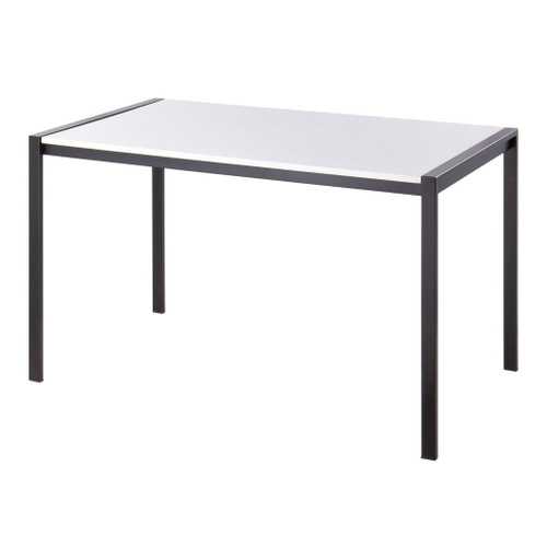 Fuji - Contemporary Dining Table - Black Metal