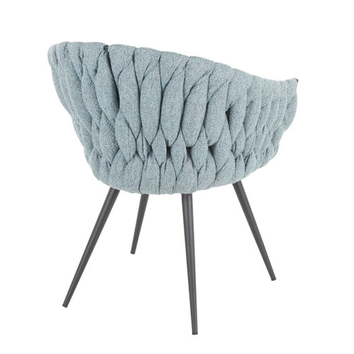 Matisse - Braided Contemporary Faux Leather Seat Chair