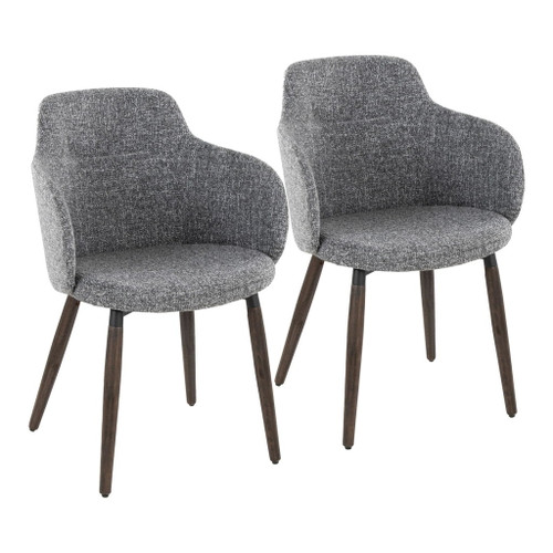 Boyne - Farmhouse Dining / Accent Chair (Set of 2) - Dark Walnut Legs