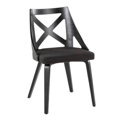 Charlotte - Farmhouse Chair (Set of 2) - Black Wood