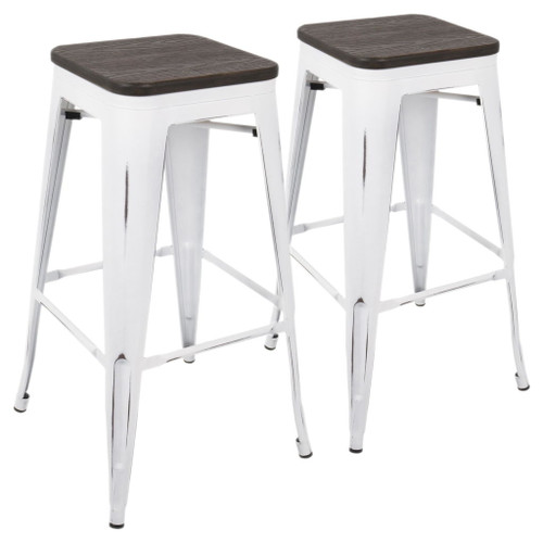 Oregon - Industrial Stackable Barstool (Set of 2)