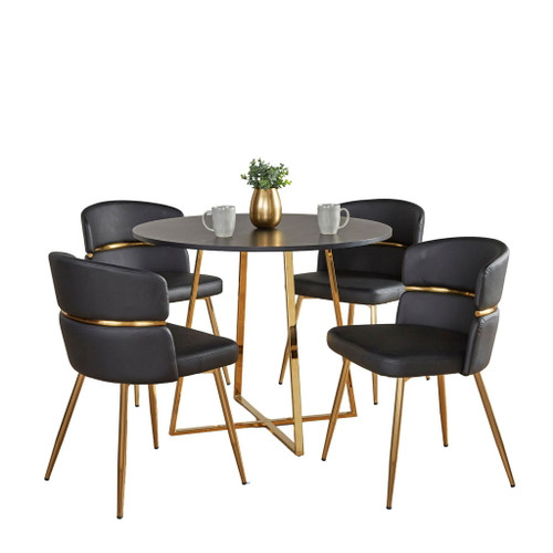 Cosmo - Cinch Contemporary/Glam 5 Piece Dining Room Set
