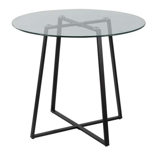 Cosmo - Contemporary/Glam Dinette Table - Tempered Glass Top