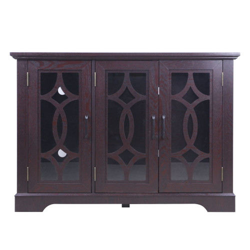 Spacious Sideboard With 3 Doors - Ox Blood Red