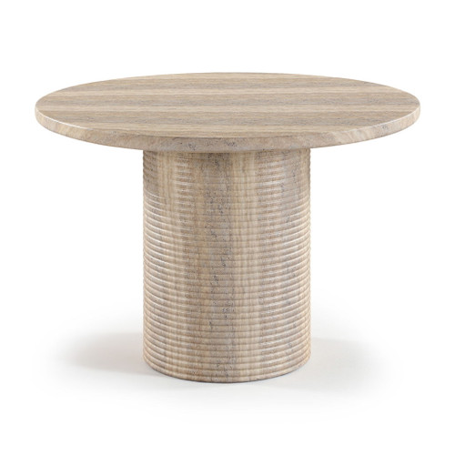 Rapallo - 43" Concrete Indoor/Outdoor Dining Table - Travertine