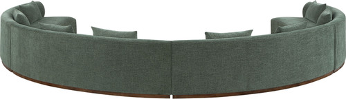 Avanti - Chenille Fabric Upholstered 4 Piece Modular Sectional