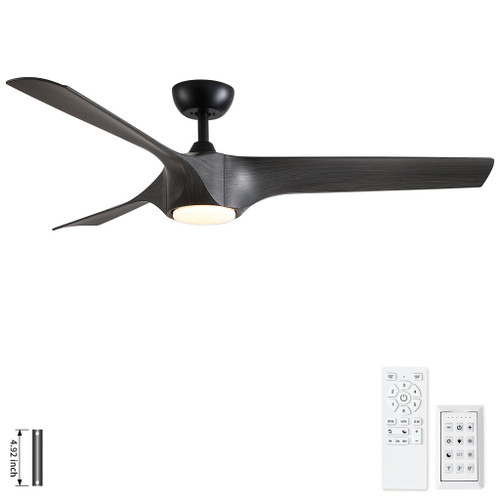 Reversible Quiet Motor Ceiling Fan Light With ABS Blades