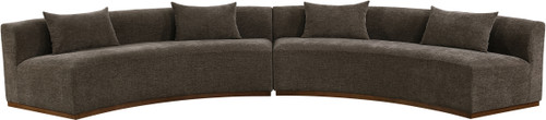 Avanti - 182.5" Chenille Fabric Upholstered 2 Piece Modular Sectional