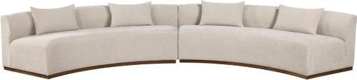 Avanti - 182.5" Chenille Fabric Upholstered 2 Piece Modular Sectional