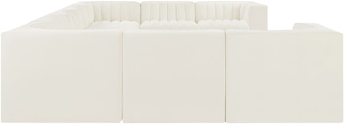 Rummi - Velvet Performance Fabric Upholstered 9 Piece Modular Sectional