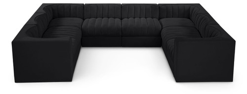 Rummi - Velvet Performance Fabric Upholstered Modular Sectional