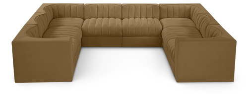 Rummi - Velvet Performance Fabric Upholstered Modular Sectional