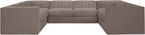 Rummi - Velvet Performance Fabric Upholstered Modular Sectional