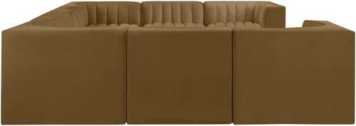 Rummi - Velvet Performance Fabric Upholstered Modular Sectional