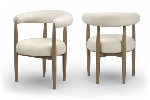 Sable - Vegan Leather Upholstered Dining Chair (Set of 2) - Brown Base