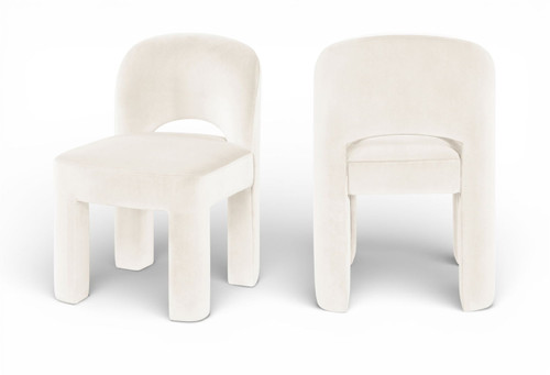 Celine - Velvet Performance Fabric Upholstered Dining Chair (Set of 2)