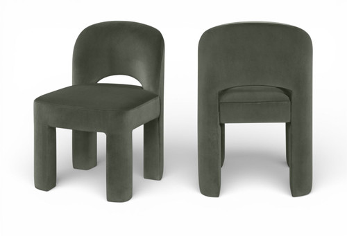 Celine - Velvet Performance Fabric Upholstered Dining Chair (Set of 2)