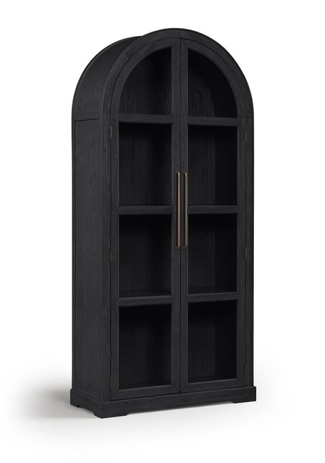 Corva - Solid Wood, Oak Veneer And Stainless Steel Storage Cabinet