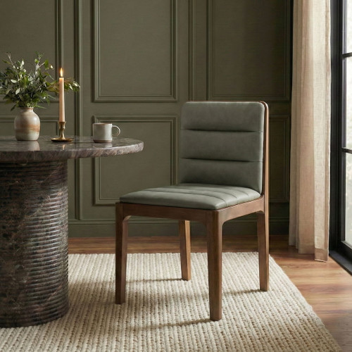 Ellis - Vegan Leather Upholstered Dining Chair (Set of 2) - Brown Base