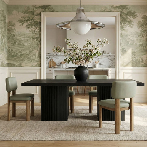 Paloma - Vegan Leather Upholstered Dining Chair (Set of 2) - Brown Frame