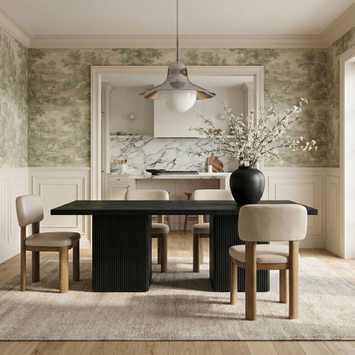 Paloma - Vegan Leather Upholstered Dining Chair (Set of 2) - Brown Frame