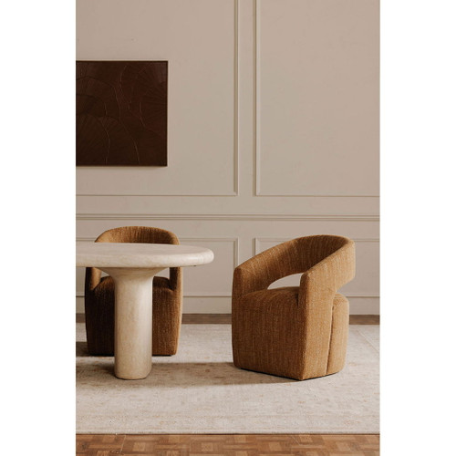 Barrow - Rolling Dining Chair - Amber Glow