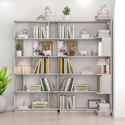 Modern 5 Tier Open Storage Bookcase