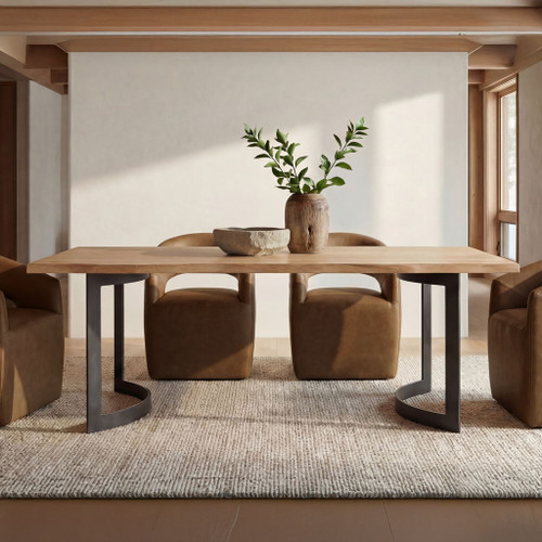Barrow - Rolling Dining Chair - Tan