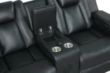 Hulk Black 3PC Reclining Set in Leather Gel