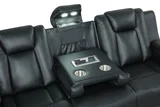 Hulk Black 3PC Reclining Set in Leather Gel