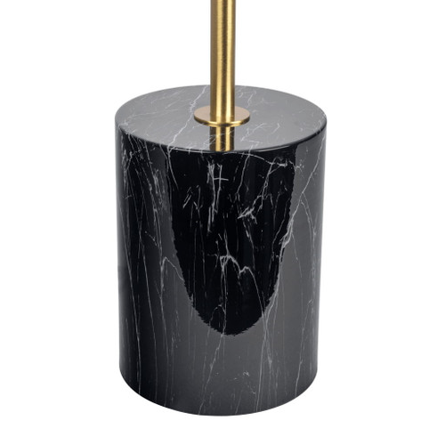 Nova - Hydro Table Lamp With On / Off Switch Double Lamp - Black / Gold / Marble