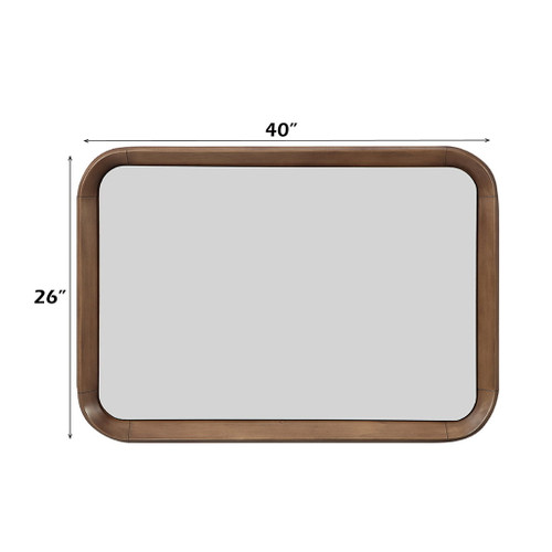Harvey - Accent Mirror - Walnut