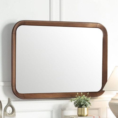 Harvey - Accent Mirror - Walnut
