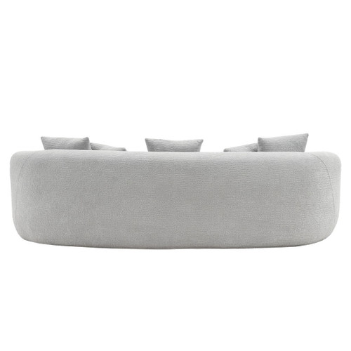 Barasa - Oversize Sofa With 5 Pillows - Gray