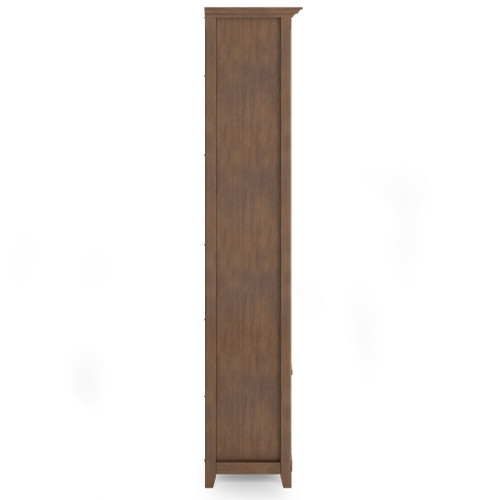Amherst - 5 Shelf Bookcase - Rustic Natural Aged Brown