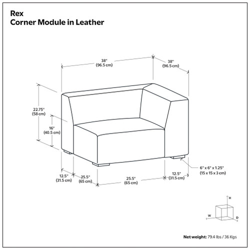 Rex - Corner Sofa Module