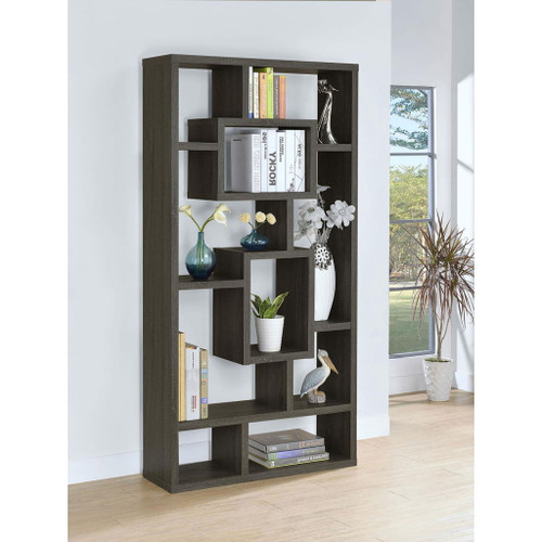 10 Shelf Open Back Bookcase