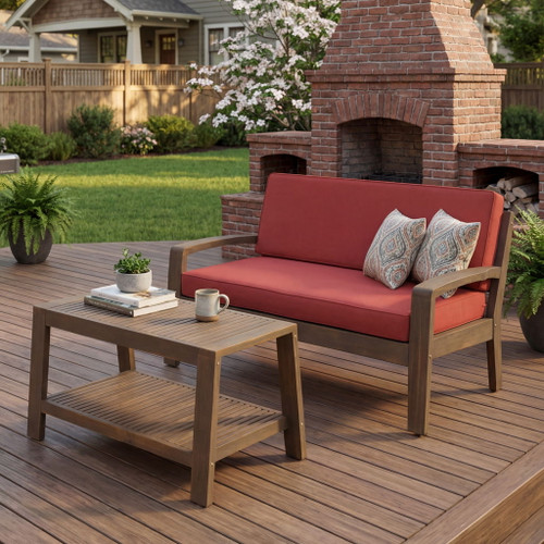 2 Piece Conversation Set, Loveseat & Coffee Table