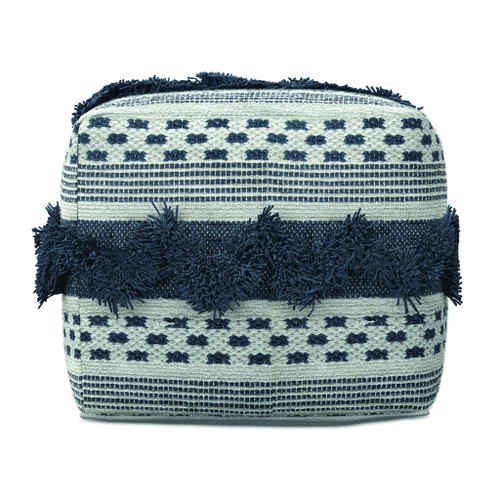 Bowden - Square Pouf Ottoman - Gray