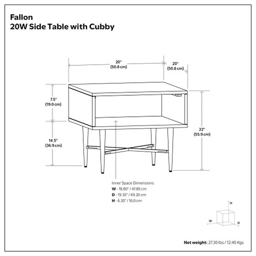 Fallon - End Table - Natural