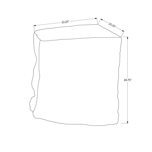 Accent Table, Indoor Outdoor Use - Black