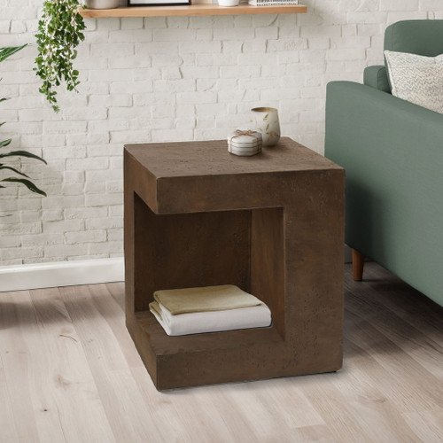 Contemporary Square Accent Table Indoor / Outdoor