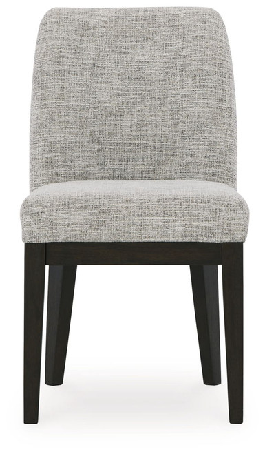 Burkhaus - Dining UPH Side Chair (Set of 2) - Beige / Dark Brown