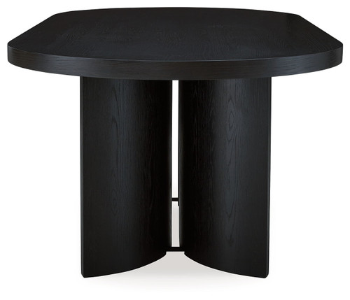 Rowanbeck - Oval Dining Room Table - Black