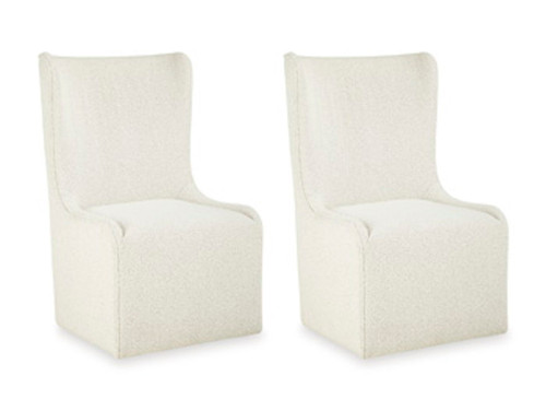 Radkin - Dining Upholstered Wingback Side Chair (Set of 2) - Off White